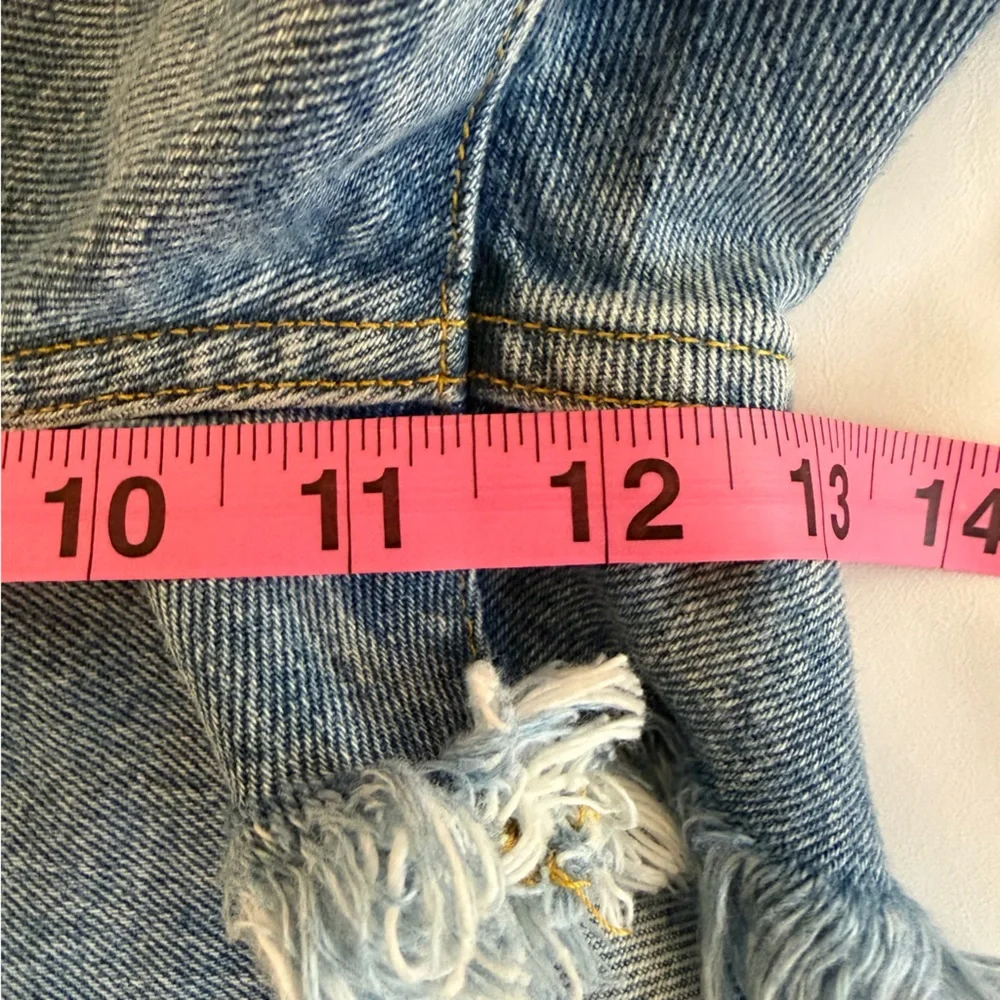 Agolde Parker Vintage Cutoff Organic Cotton Denim Shorts Size 28
